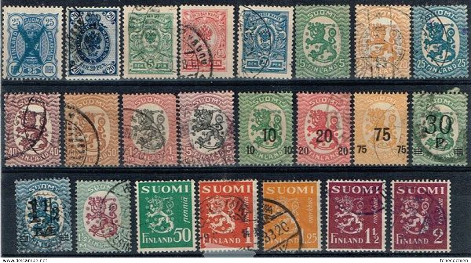 Finlande - Lot De 23 Oblitérés Entre N° 32 B Et 151 A - Used Stamps