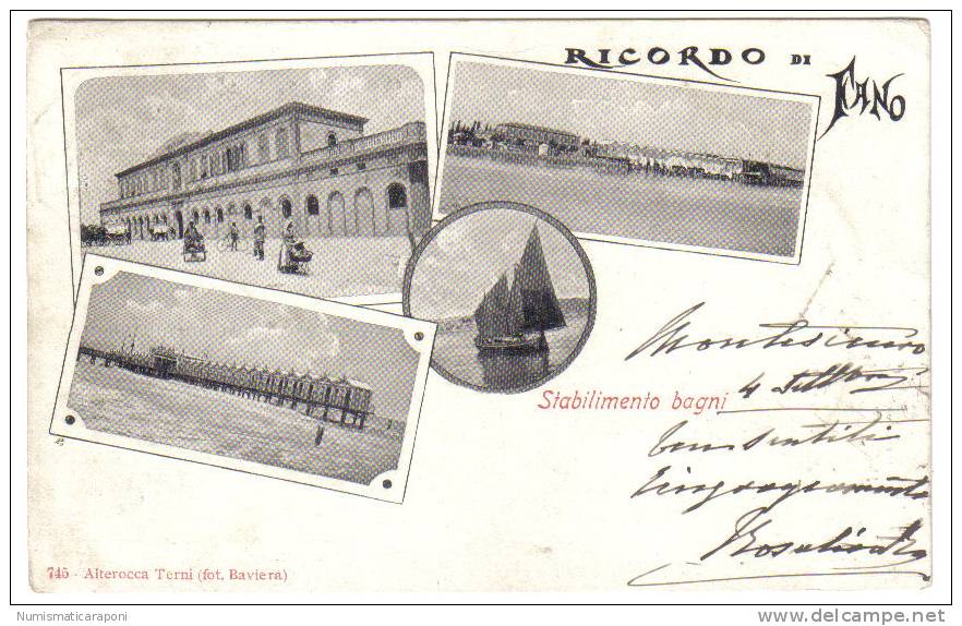 FANO RICORDO DI   VIAGGIATA 1903 COD.C.217 - Fano