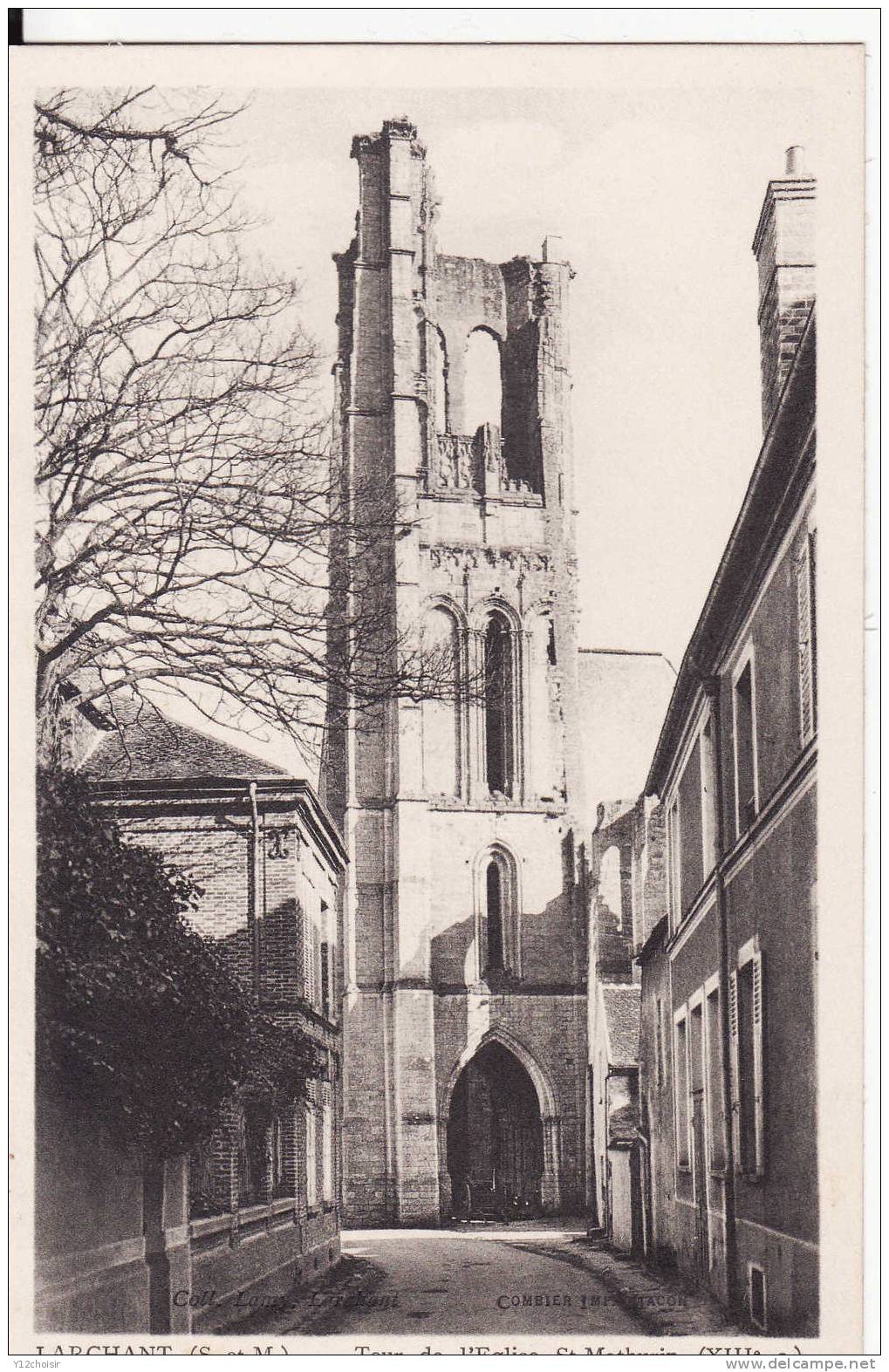 CPA LARCHANT TOUR DE L EGLISE SAINT MATHURIN SEINE ET MARNE - Larchant