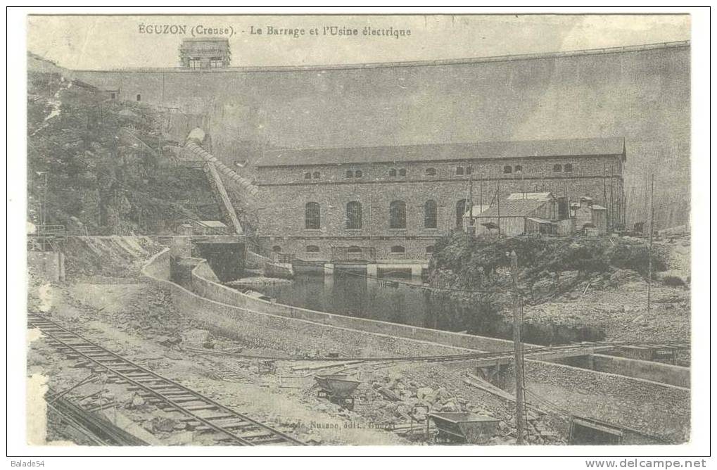 EGUZON - Le Barrage Et L'Usine Electrique - Reproduction CPA - Autres & Non Classés