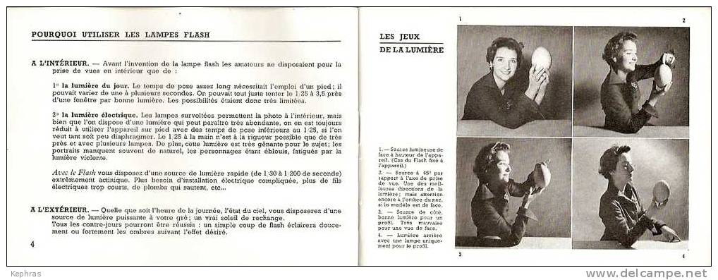 PHOTO FLASH - ETCHNIQUE - PRISE DE VUES - Ce Document Fait Partie De L'histoire Dela Photographie - Voi Scan Et Descripi - Fotografie