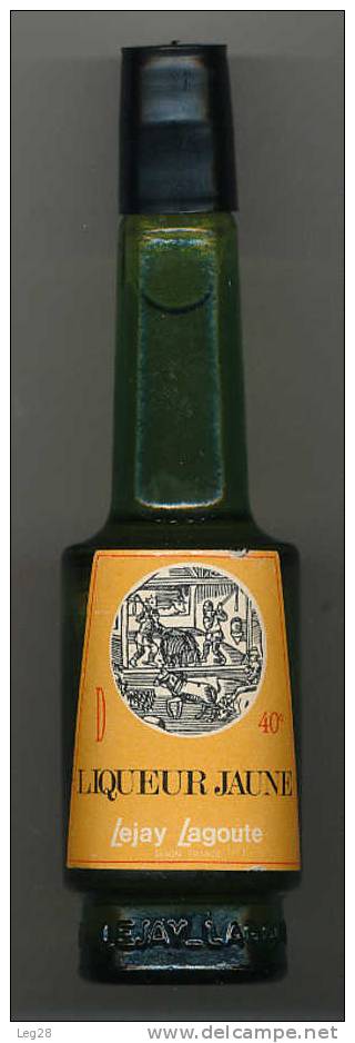 LIQUEUR  JAUNE  LEJAY  LAGOUTE - Mignonettes