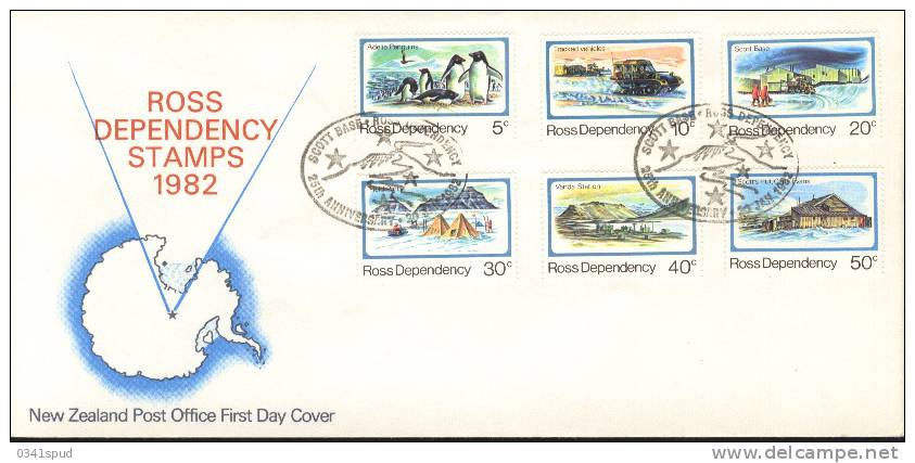 1982  New Zealand  FDC  Ross Scott Base Pôle Sud Polo Sud South Pole FDC - FDC