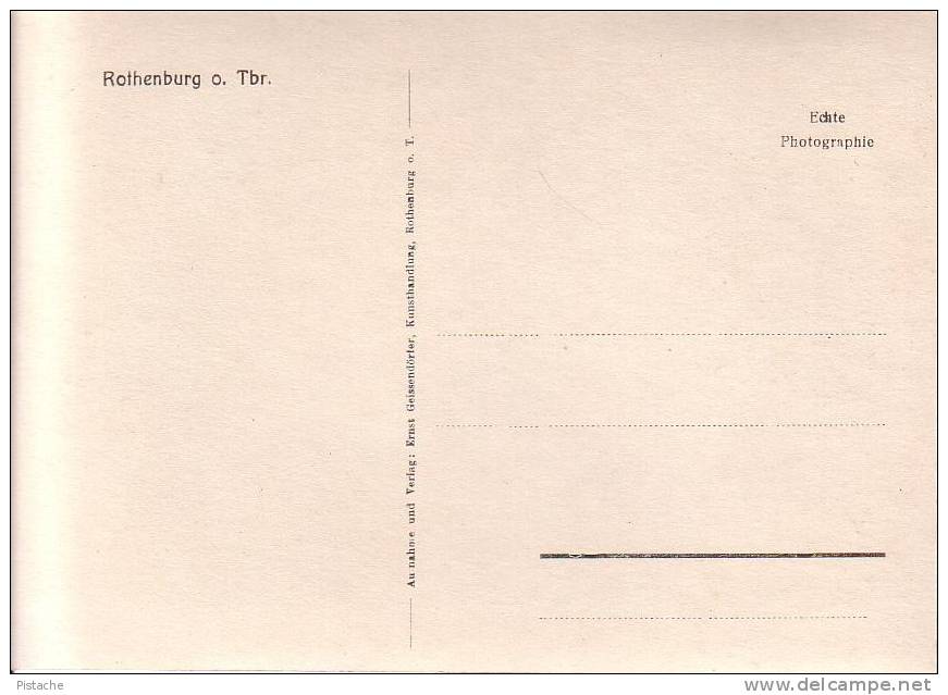 Carte Photo Rozbork Rothenburg O. Tbr. - Neuve - État TB - Voir Recto Verso - Ed. Geissendorfer - Rothenburg (Rózbork)