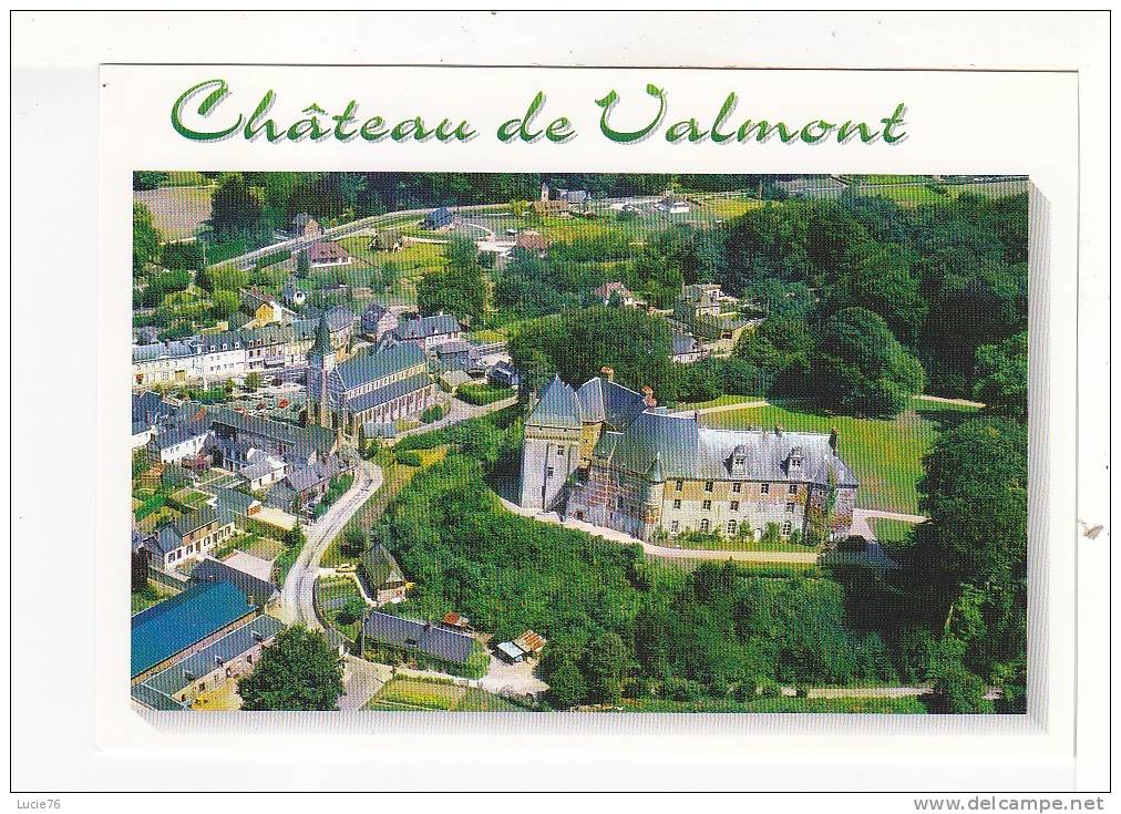 VALMONT -  Vue Aérienne Du Château Et D'une Grande Partie Du Bourg - La France Vue Du Ciel.... - N°  1498 / 76 - Valmont