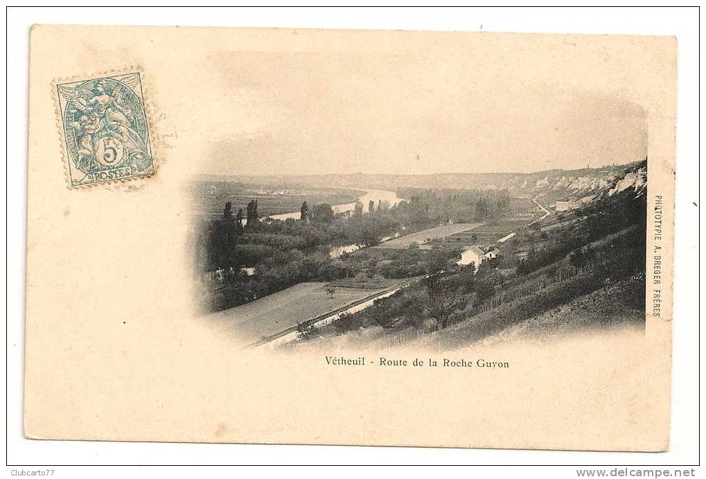 Vetheuil (95) : Vue Sur Lamaison Près De La Route De La Roche Guyon En 1903 (animée). - Vetheuil