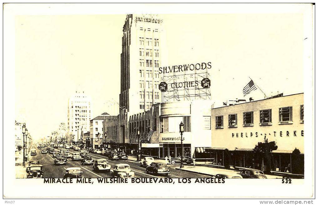 LOS ANGELES - Wilshire Boulevard - Real Photo - Los Angeles