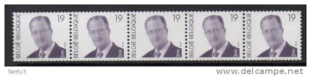 Belgie, Rolzegel R86 Jaar 1998, Postfris, Met 5 Cijfers, Zie Scan - Coil Stamps