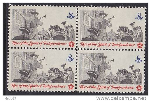 U.S. 1477 X 4  **  AMERICAN REVOLUTION - Unused Stamps