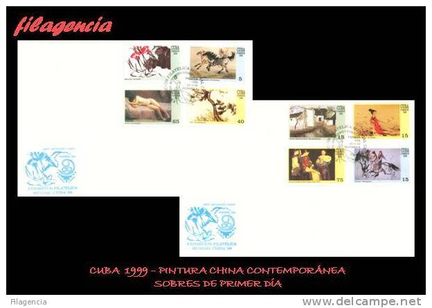 AMERICA. CUBA SPD-FDC. 1999 PINTURA CHINA CONTEMPORÁNEA - FDC