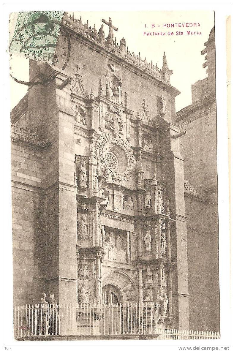 ESPAGNE Pontevedra Fachada De Sta Maria - Pontevedra