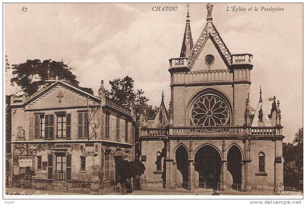 D78 - CHATOU  -  L'Eglise Et Le Presbytère - Chatou