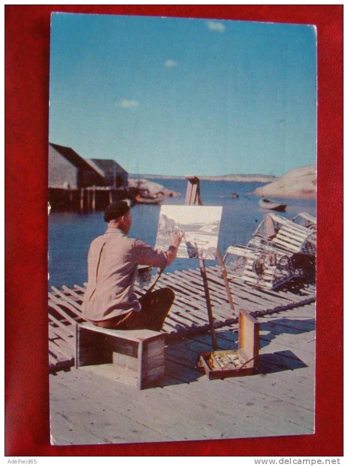 Rocky Peggy's Cove Nova Scotia 1959 (schilder, Peintre, Painter) - Altri & Non Classificati