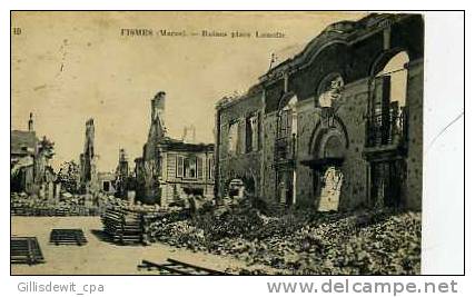 - FISMES - Ruine Place Lamotte - Fismes