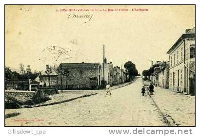 JONCHERY Sur VESLE - La Rue De Fismes - L'abreuvoir - Jonchery-sur-Vesle