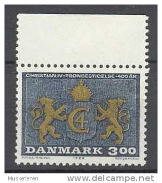 Denmark 1988 Mi. 914  3.00 Kr Thronbesteigung King König Christian IV M. Rand MNH - Nuovi