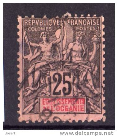 France Colonnies Océanie Timbre  Ob. 1892 N°8 C.28 € - Other & Unclassified