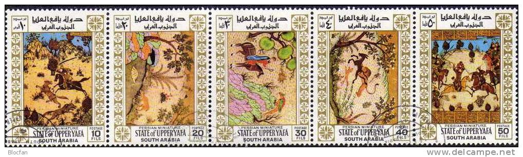 Miniaturen Aus Iran Südjemen Yafa 50/54, ZD, 10-KB+ Block 10 O 10€ - Mythologie