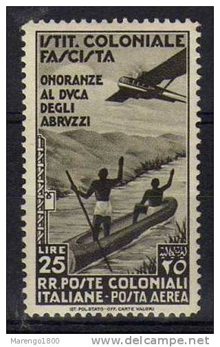 Colonie - Emissioni Generali 1934 - Onoranze Al Duca Degli Abruzzi 25 L. P.a. **   (g328) - General Issues