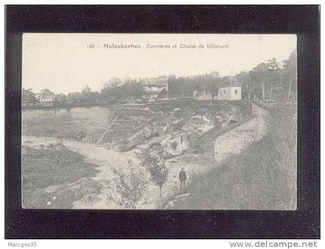 Malesherbes Carrières & Chalet De Villeturd édit.ch.b. Belle Carte - Malesherbes