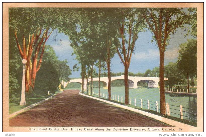 Ottawa - Canal Rideau Pont Bridge Vers 1950 - Neuve Mint - Ottawa