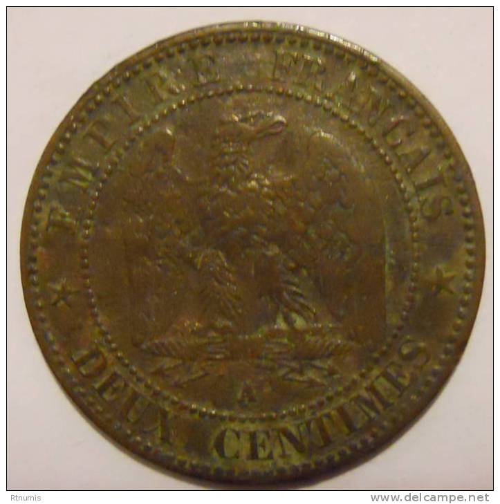 2 Centimes Napoléon III 1862 A PARIS TB - 2 Centimes