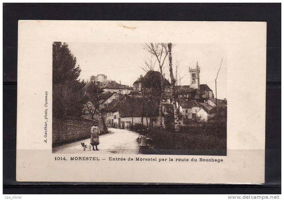 38 MORESTEL Entrée, Route Du Bouchage, Vue Générale, Ed Gauthier 1014, 191? - Morestel