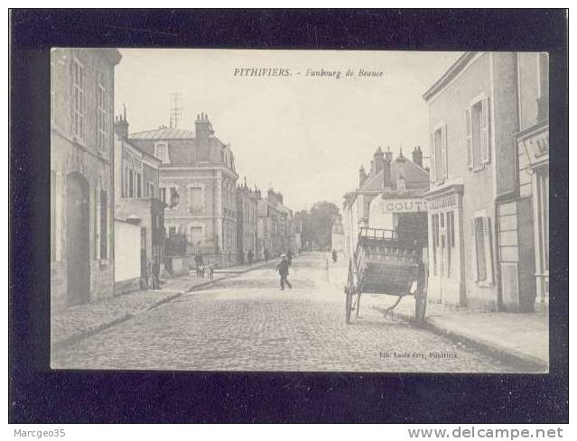 Pithiviers Faubourg De Beauce édit.louis Joly Animée Magasin Jallet Dauvois   Belle Carte - Pithiviers