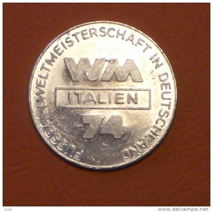 FUSSBALL WELTMEISTERSCHAFT DEUTSCHLAND 1974. Token - ITALY  ( Or Medal ? ) Football World Cup Foot Coupe Du Monde Jeton - Otros & Sin Clasificación