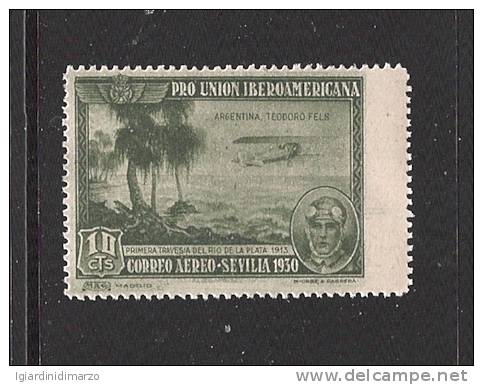 SPAGNA - 1930 - VALORE NUOVO S.T.L. DA 10 C. DI P.A. CHIUSURA ESPOSIZIONE IBERO-AMERICANA A SIVIGLIA - IN OTTIME CONDIZ. - Nuevos