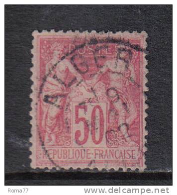 F188 - FRANCIA , 1898 : 50 Cent Unificato N. 104 . N Sotto B . - 1898-1900 Sage (Type III)