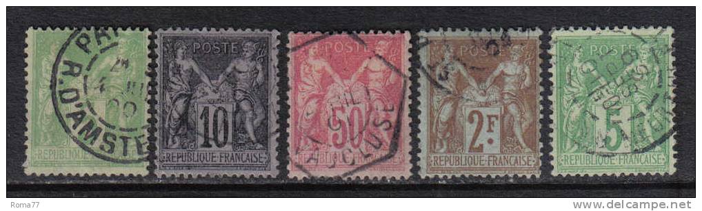 F190 - FRANCIA , 1898 : La Serie 102/106 - 1898-1900 Sage (Tipo III)