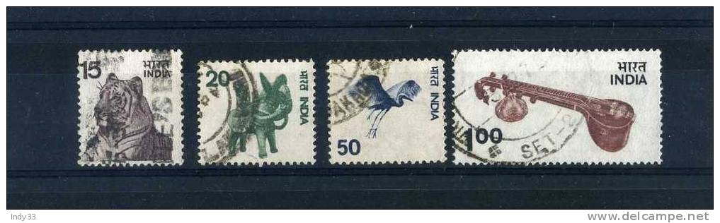 - ENSEMBLE DE TIMBRES DE L´INDE . 1975 . OBLITERES - Used Stamps