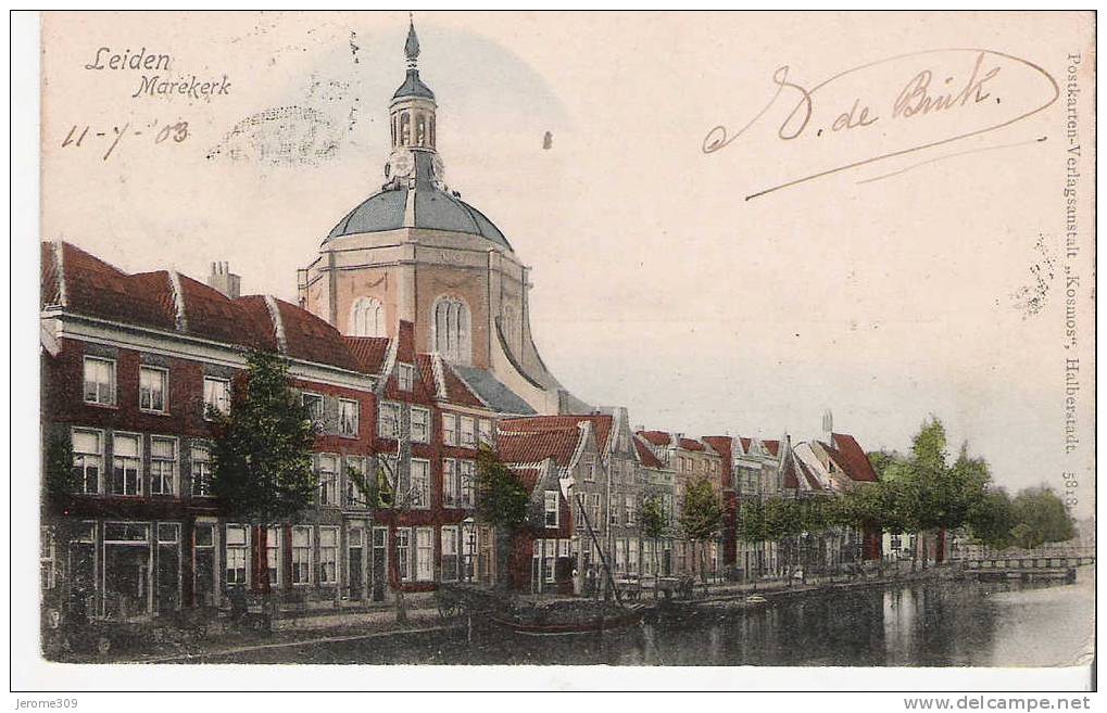 PAYS-BAS - LEYDE - LEIDEN - CPA - N°5818 - Leiden Marekerk - Leiden