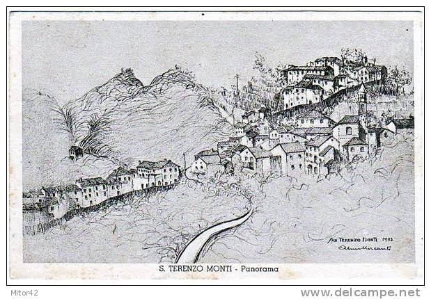 16-S.Terenzio Monti-Fivizzano-Massa Carrara-Toscana-Panoramai-V.1937 X Caltagirone-Catania-Sicilia.. - Massa