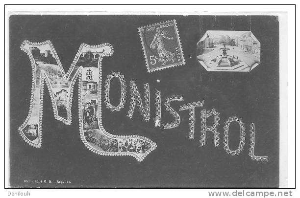 43 // MONISTROL - Ecrit En Lettres Dentelles - Monistrol Sur Loire