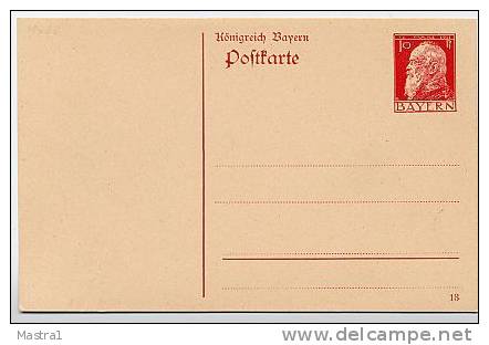 BAYERN P88I/04 Postkarte 1913 Kat. 8,00 € - Postwaardestukken