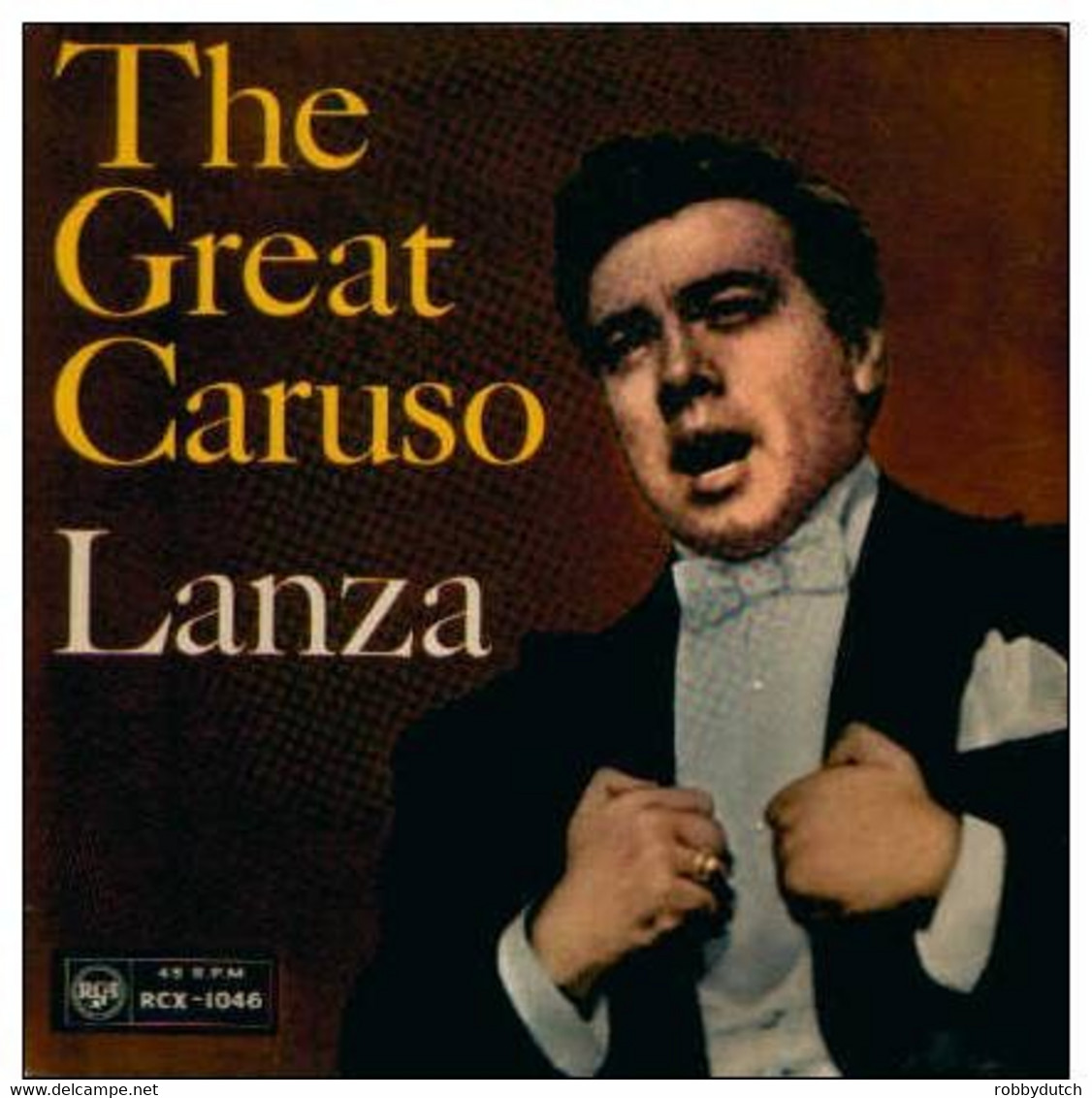 * 7" EP *  MARIO LANZA - THE GREAT CARUSO (U.K. 1959) - Opera / Operette
