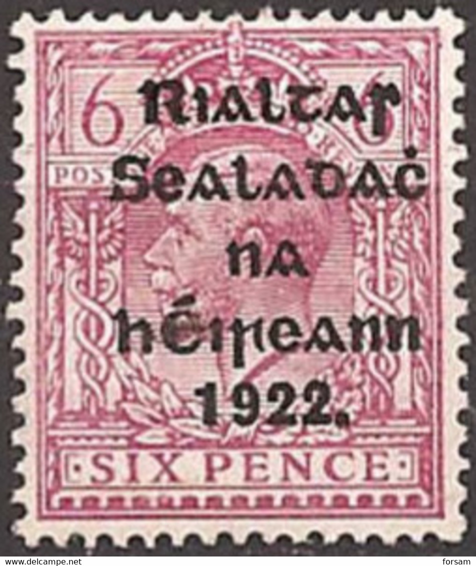 IRELAND..1922..Michel # 20 IV..MLH..MiCV - 25 Euro. - Nuovi