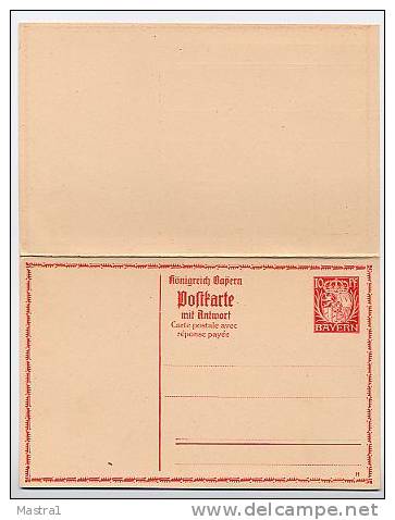 BAYERN P96 Antwort-Postkarte 1914  Kat. 16,00 € - Interi Postali