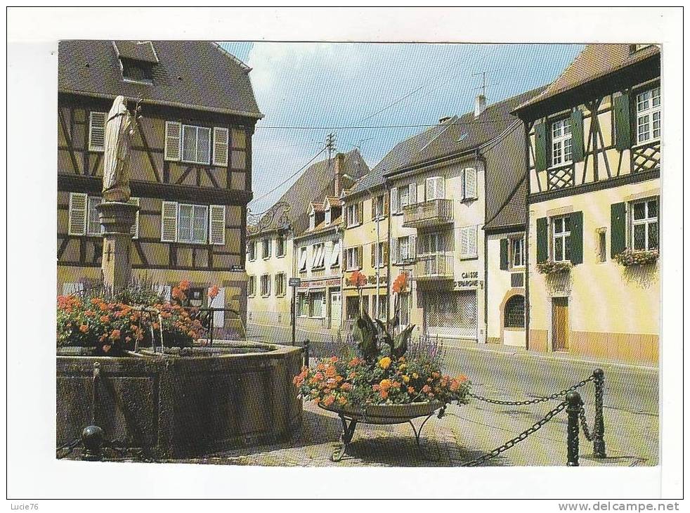 WINTZENHEIM - Place De La République -  Fontaine Fleurie  - N°  278 / 68 - Wintzenheim