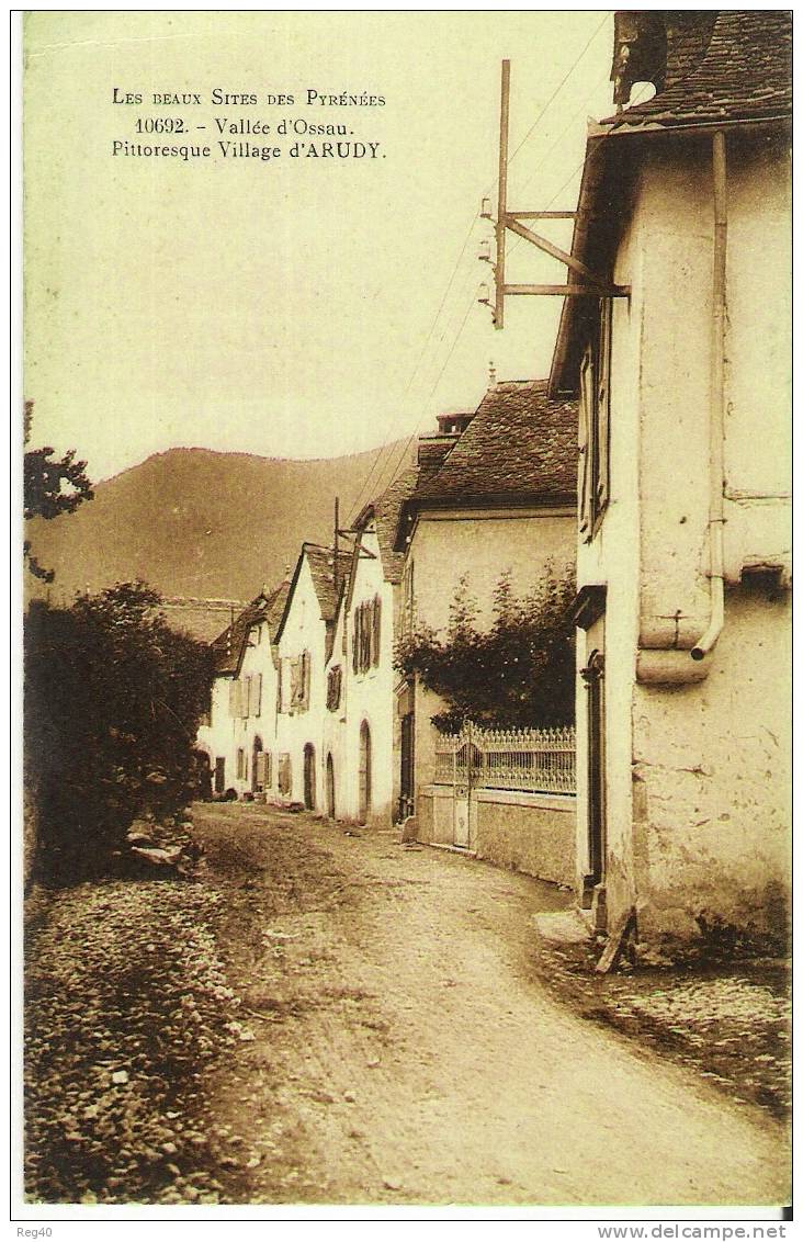 D64 -  VALLEE D'OSSAU  - Pittoresque Village D'ARUDY - Arudy