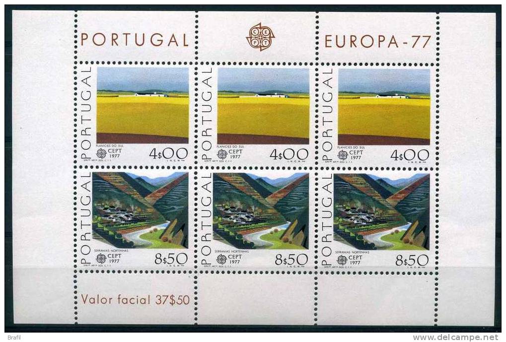 1977 Minifoglio Nuovp Europa CEPT Portogallo - 1977