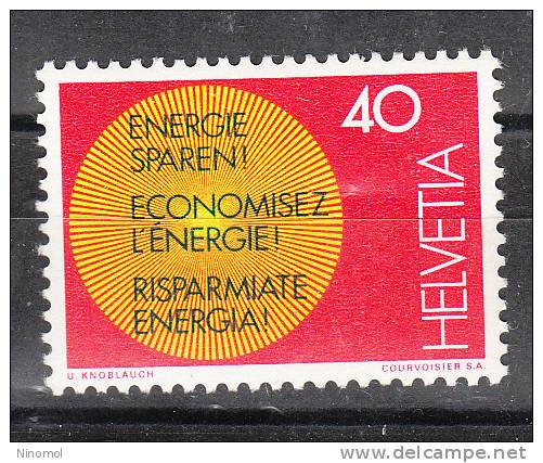 Svizzera  -  1976.  Per Il  Risparmio Energetico.  Energetic  Saving.   MNH - Atomo