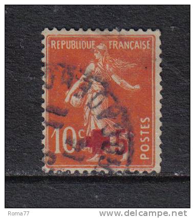 F239 - FRANCIA , 1914 : Unificato Serie N. 146 . Croce Rossa - Gebruikt