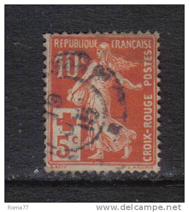 F241 - FRANCIA , 1914 : Unificato Serie N. 147 . Croce Rossa - Gebruikt