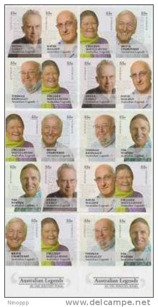 Australia- 2010 Australian Legends Booklet Of 20  MNH - Booklets