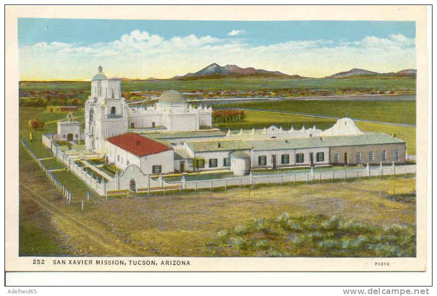 San Xavier Mission Tucson Arizona Publ. Harry Herz Phoenix - Tucson