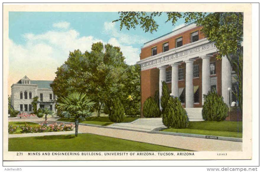 Mines And Engineering Building University Of  Tucson Arizona Publ. Harry Herz Phoenix - Tucson