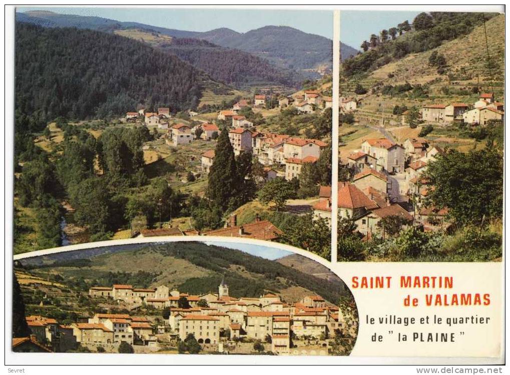 SAINT MARTIN DE VALAMAS. - Vues Generales Aériennes . - Saint Martin De Valamas